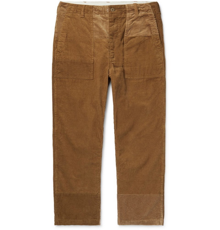 Photo: Engineered Garments - Patchwork Cotton-Corduroy Trousers - Tan
