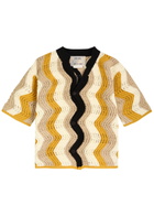 Forte_forte Crotchet Cotton-blend Cardigan Beige