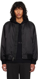 Reigning Champ Black Nylon Twill Crew Bomber Jacket