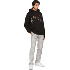 Givenchy Black Beaded Refracted Logo Hoodie