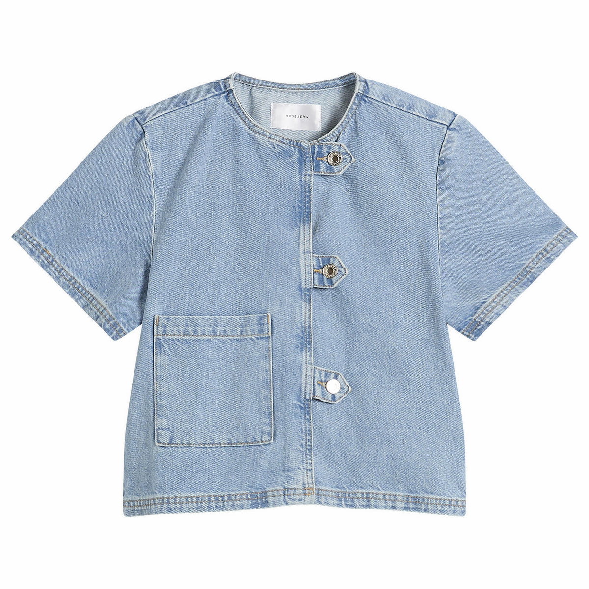 Hosbjerg Women's Bailey Denim Top in Light Blue