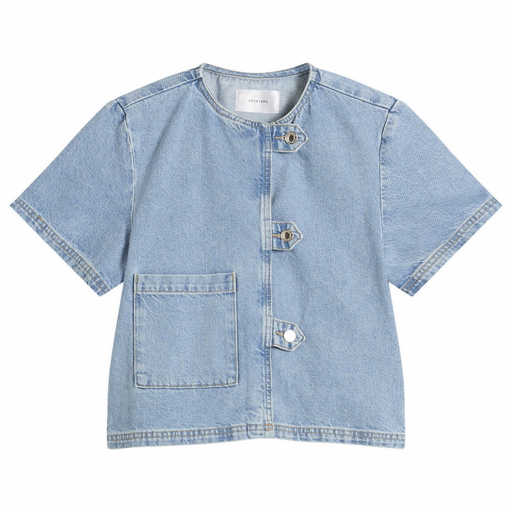 Photo: Hosbjerg Women's Bailey Denim Top in Light Blue