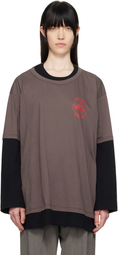 Photo: Magliano Black & Brown Trauma Long Sleeve T-shirt