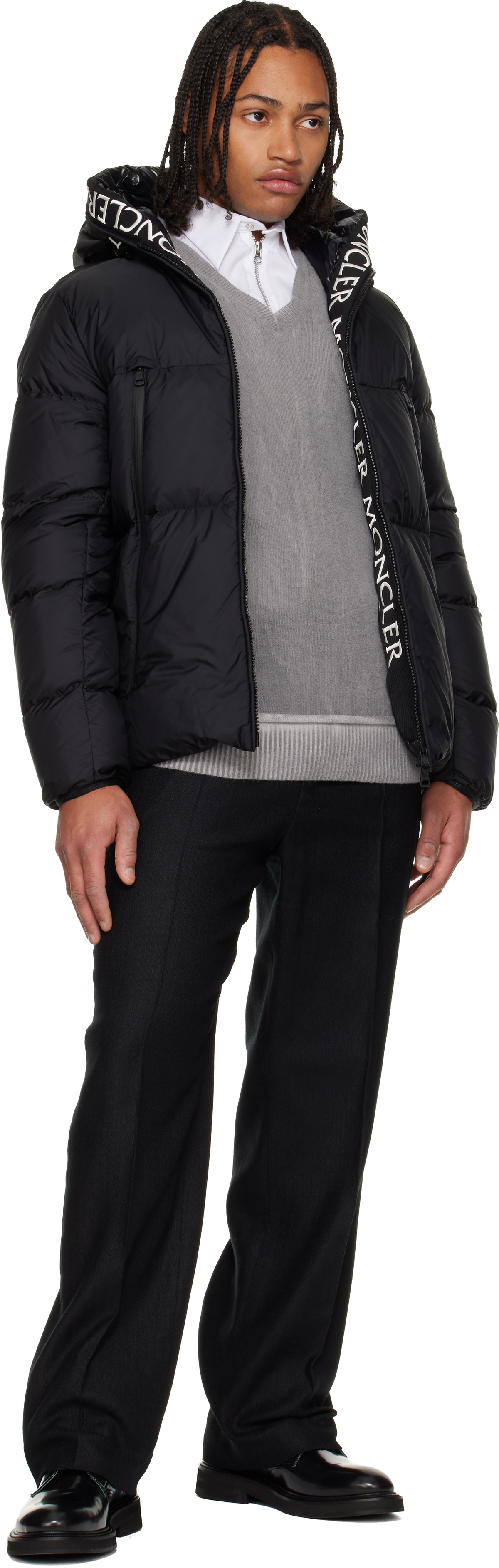 ジャケット・アウター MONCLER Montcla Nylon Down Jacket Black Moncler: Black Montcla Short Down Jacket | SSENSE