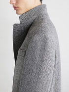 Valentino Garavani - Herringbone Virgin Wool Coat - Gray