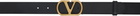 Valentino Black VLogo Signature Belt