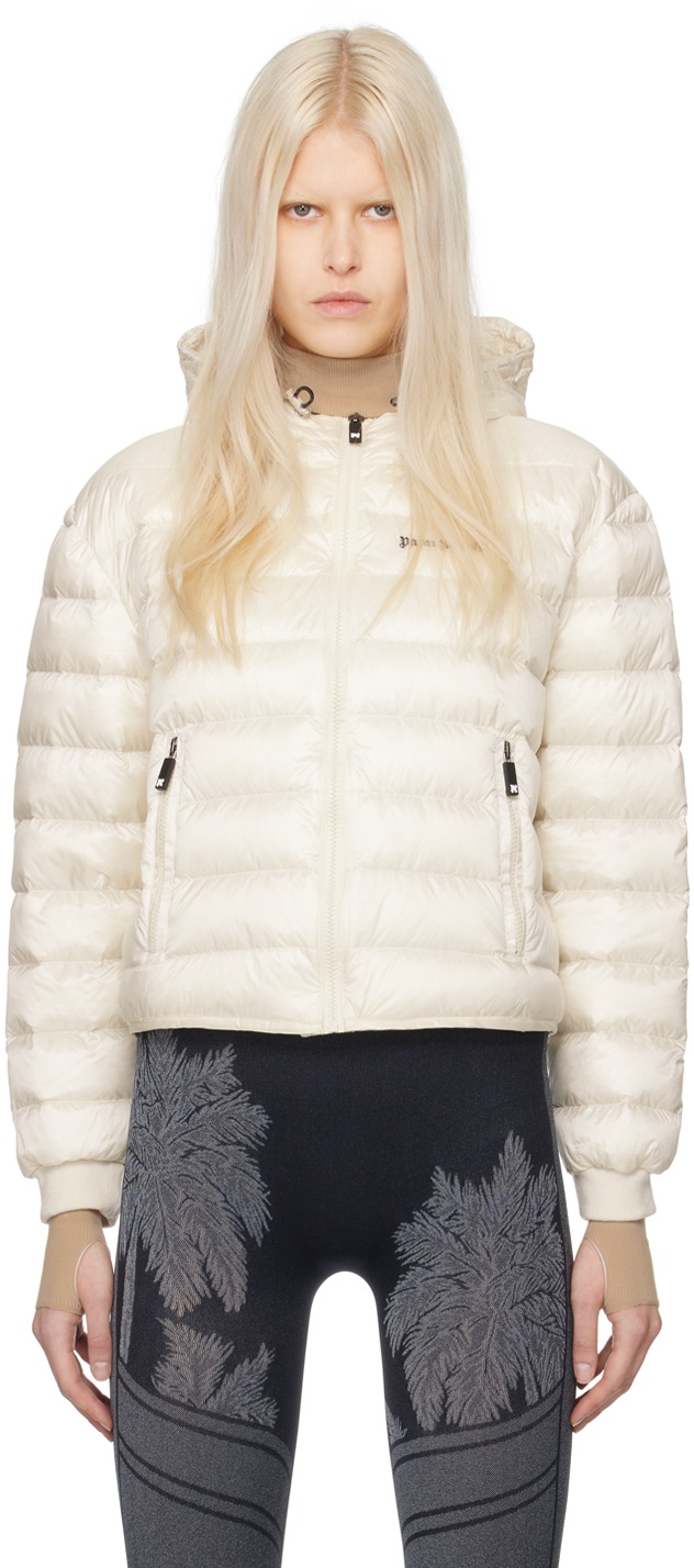 Photo: Palm Angels Off-White Classic Down Jacket