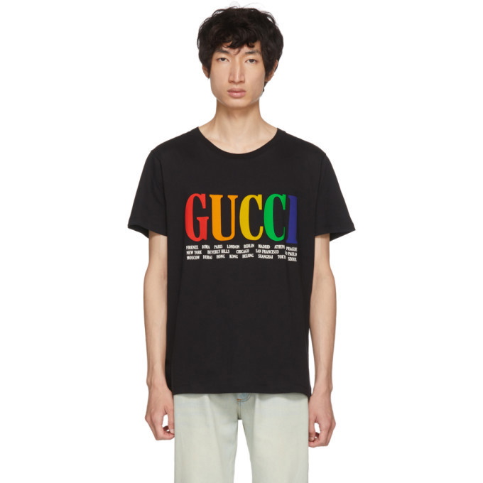 Photo: Gucci Black Cities Logo T-Shirt