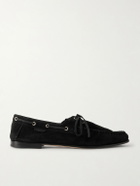 TOM FORD - Theo Suede Boat Shoes - Black