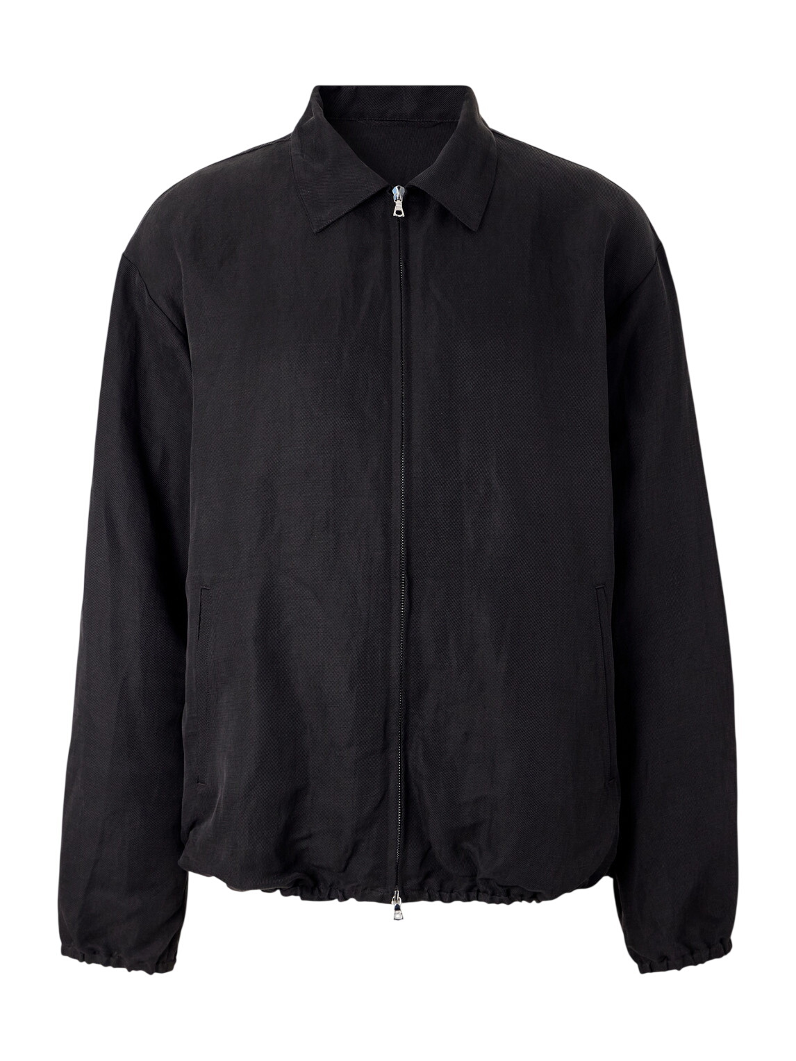 ssstein Black Cupro Fibril Vintage Zip Jacket ssstein