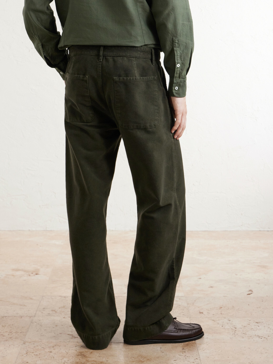 Massimo Alba - New Regata Straight-Leg Brushed Cotton Trousers - Green