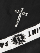 SAINT Mxxxxxx - Appliquéd Logo-Embroidered Shell Jacket - Black