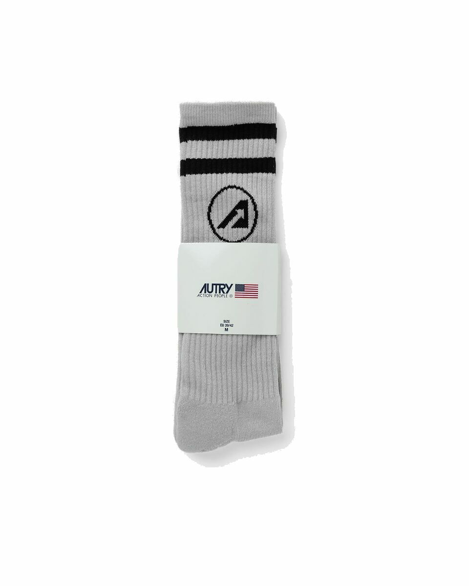 Photo: Autry Action Shoes Socks Amour Grey - Mens - Socks