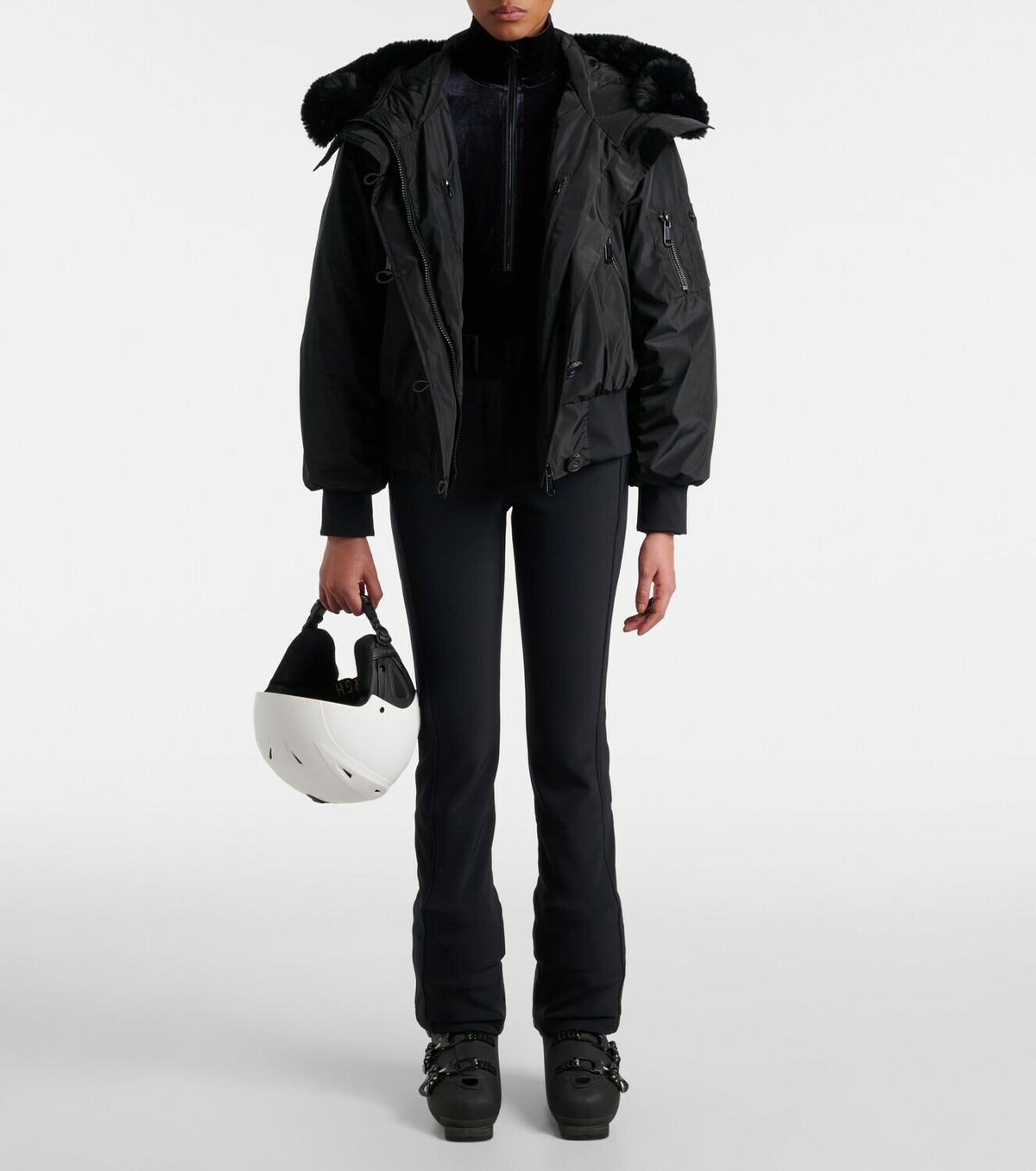 Goldbergh Radient half-zip velvet ski top