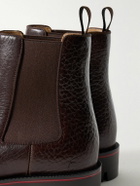 Christian Louboutin - Alpinosol Full-Grain Leather Chelsea Boots - Brown