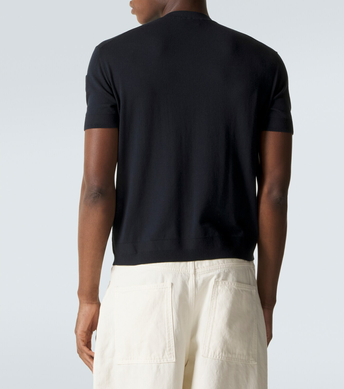 Moncler Silk and cotton T-shirt