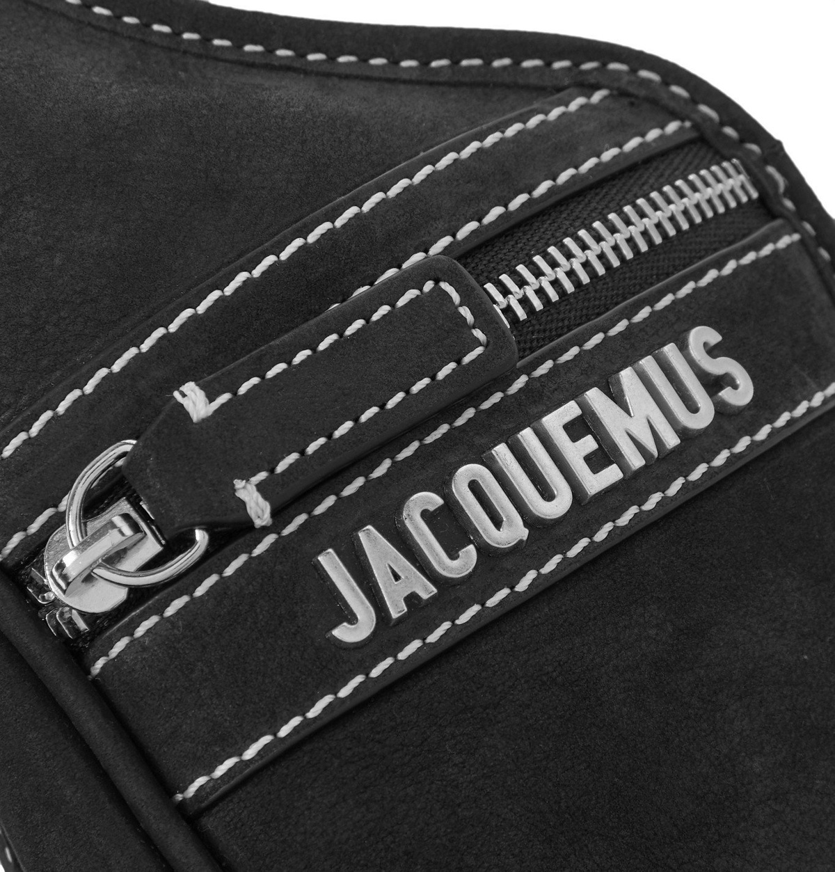 La Ceinture Cuscinu Leather Belt in Black - Jacquemus