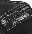 JACQUEMUS - La Banane Logo-Appliquéd Nubuck Belt Bag - Black