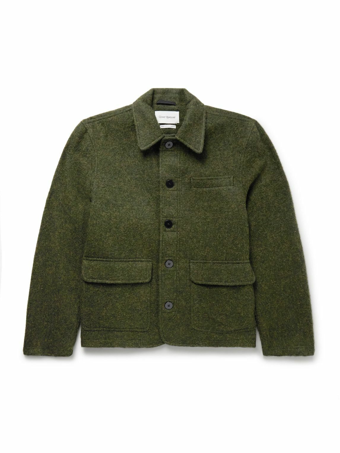 Oliver Spencer - Lambeth Wool-Blend Felt Field Jacket - Green