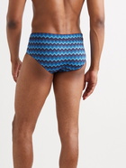 Missoni - Printed Swim Briefs - Blue