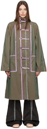 Kiko Kostadinov Green Aketon Coat