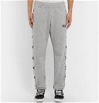 Resort Corps - Embroidered Loopback Cotton-Jersey Sweatpants - Gray