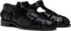 HEREU Black Pesca Sandals