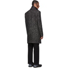 Mackage Black and White Tweed Skai Coat