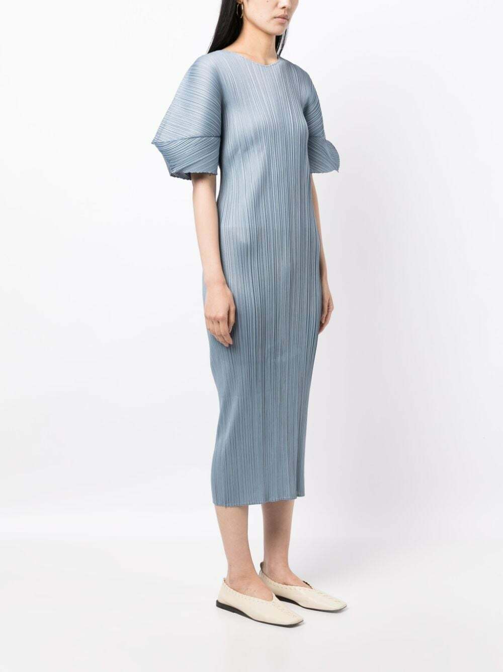 PLEATS PLEASE ISSEY MIYAKE - Pleated Midi Dress Pleats Please Issey Miyake