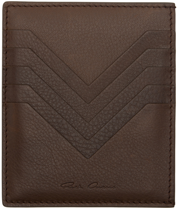 Photo: Rick Owens Brown Porterville Square Card Holder