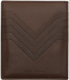 Rick Owens Brown Porterville Square Card Holder