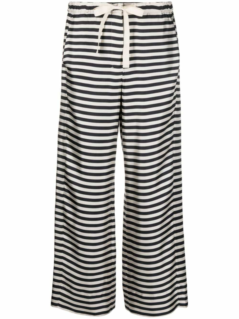 MAX MARA - Striped Silk Trousers Max Mara