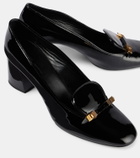 Khaite Elio patent leather loafer pumps