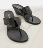 Prada Patent leather thong sandals