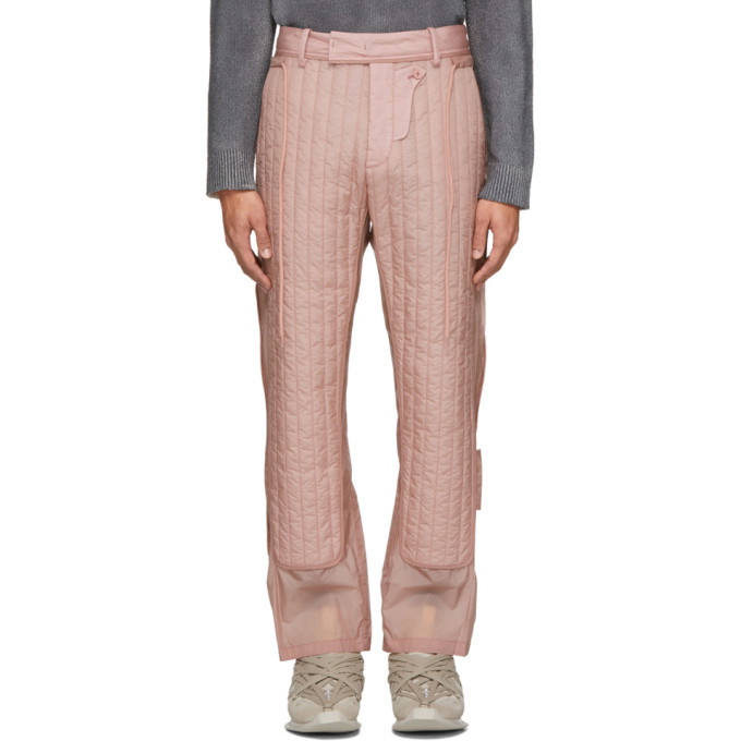 Photo: Craig Green Pink Quilted Skin Trousers