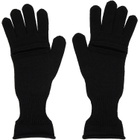 ISSEY MIYAKE Black Breeze Knit Gloves