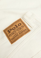 Polo Ralph Lauren Curved Tapered-leg Jeans White