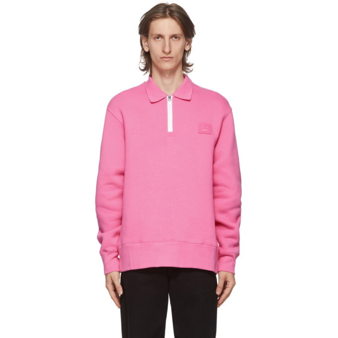 Photo: Acne Studios Pink Point Collar Oversized Sweatshirt