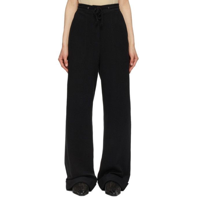 Kick Flare Drawstring Trousers - Black - ARKET