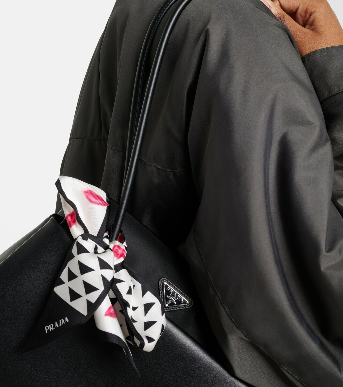 Prada Printed silk twill scarf