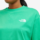 The North Face Women's Essential Oversized T-Shirt in Optic Emerald