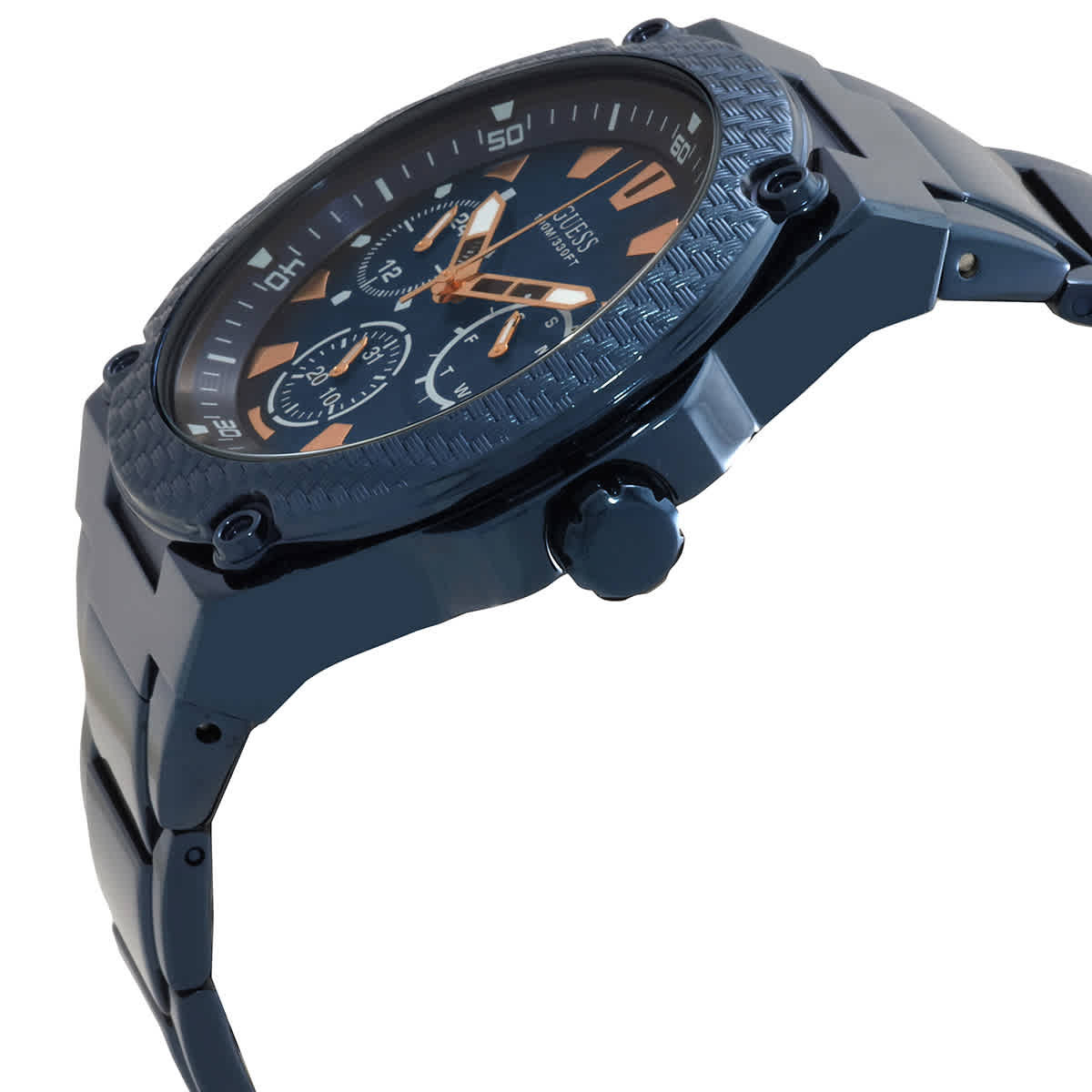 Guess Legacy Quartz Blue Dial Mens Watch W1305G4