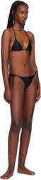 Matteau Black String Triangle Bikini Top