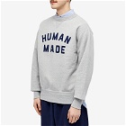 Human Made Men's Logo Crew Sweat in Grey