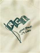 Reese Cooper® - Logo-Print Cotton-Jersey Hoodie - Neutrals