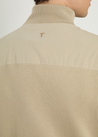 Tods Ribbed-knit and Cotton Jacket Off White