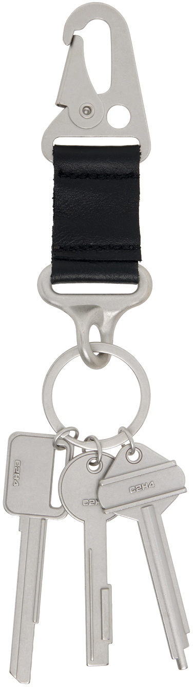 C2H4 Silver & Black Kazimir Keychain