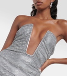 Giuseppe di Morabito Embellished bustier mesh gown