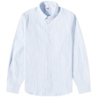 NN07 Men's Arne Button Down Shirt in Blue Stripe