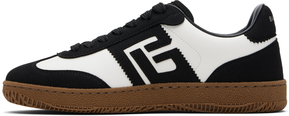 Balmain Black & White Swan Sneakers